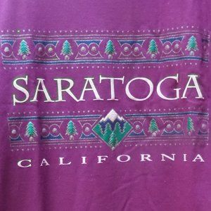 Saratoga California t-shirt with tree design